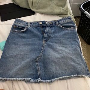 Zara denim mini skirt